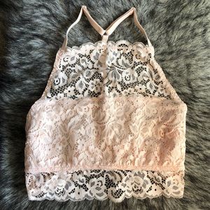 Peach Lace Bralette